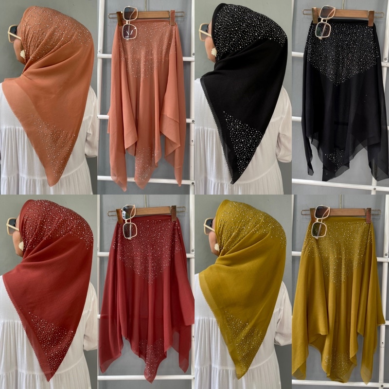 DENAY MOTIF DENAY KW HIJAB SEGIEMPAT MOTIF BARU