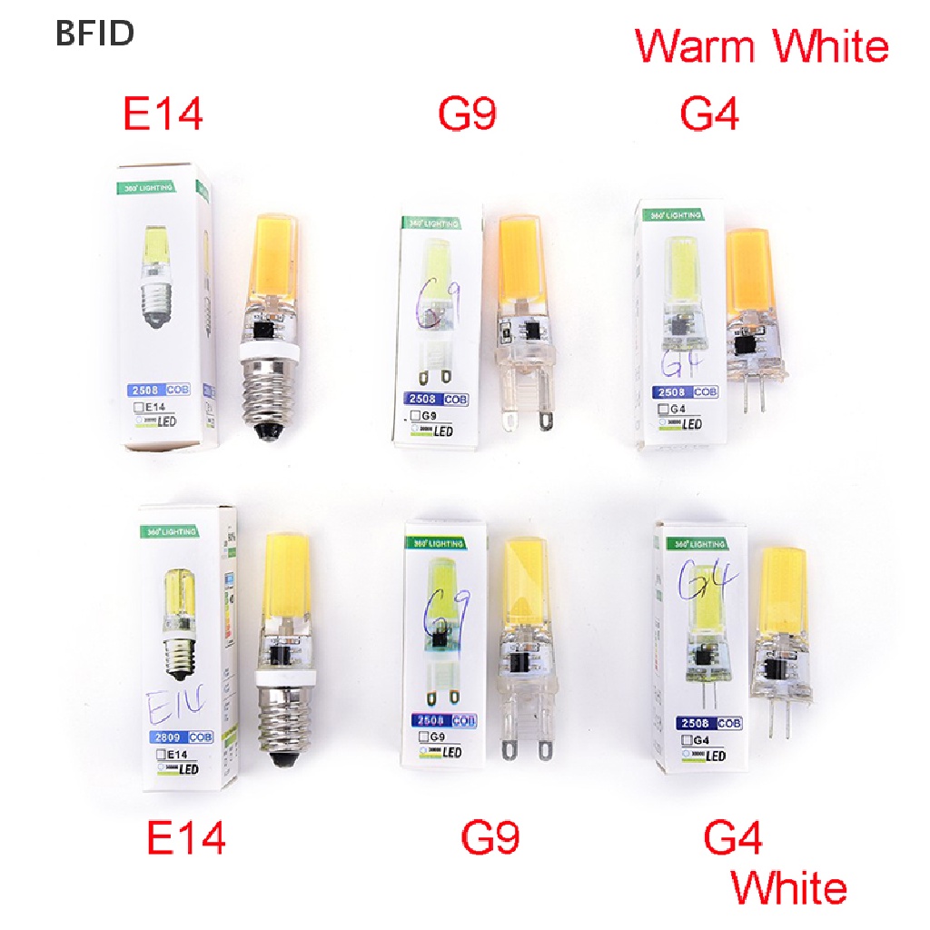 [BFID] Lampu Bohlam Mini Dimmable G4 G9 E14 COB SMD LED Silicone Crystal Light 9W 220V [ID]