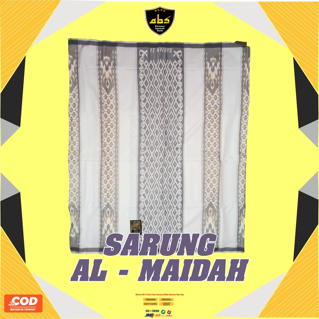 Kain Sarung Tenun Al Almaidah Motif Rayon Sarung Dewasa Terlaris Kain Pria Wanita Abu Sulthan