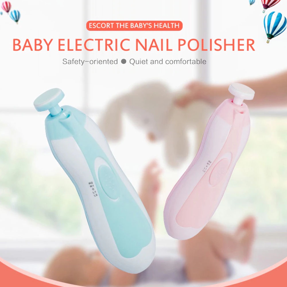 Baby Nail Trimmer SA2B - Set Medicure Dan Pedicure Gunting Kuku Bayi Elektrik Dengan LED RANDOM