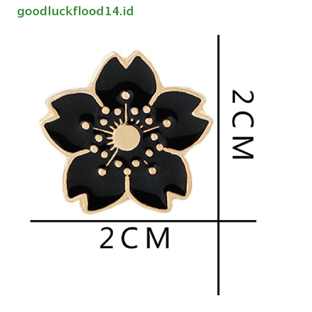 [GOOGFOUR] 5 Pcs Enamel Bunga Bros Pin Baju Kerah Pin Korsase Lencana Wanita Perhiasan Hadiah [TOP]