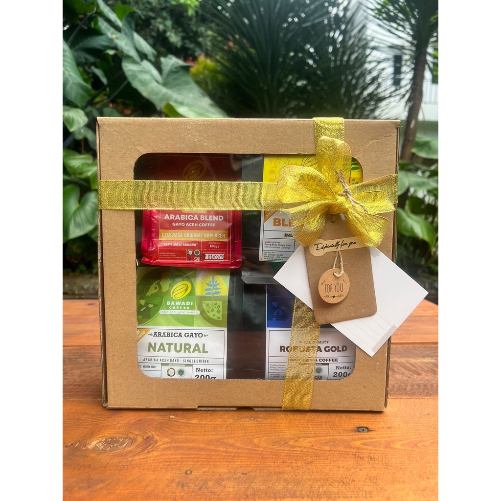 Hampers Parcel Hadiah Gift Bawadi Coffee Kopi (Paket B)