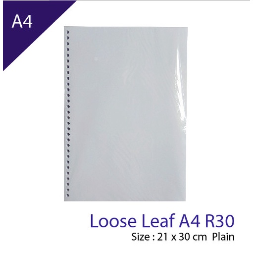 

Kertas Loose Leaf A4 Ring 30 Polos