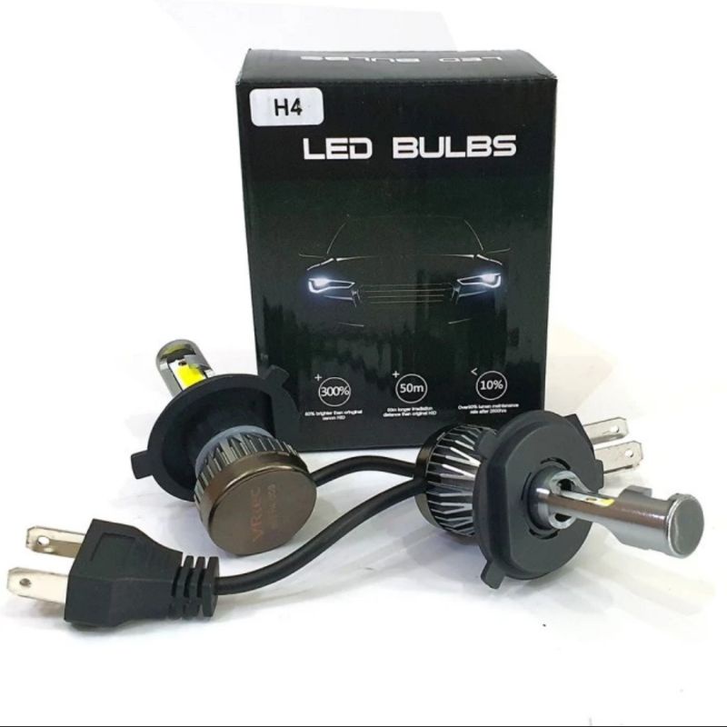 lampu mobil LED headlight H4 Hi Low beam