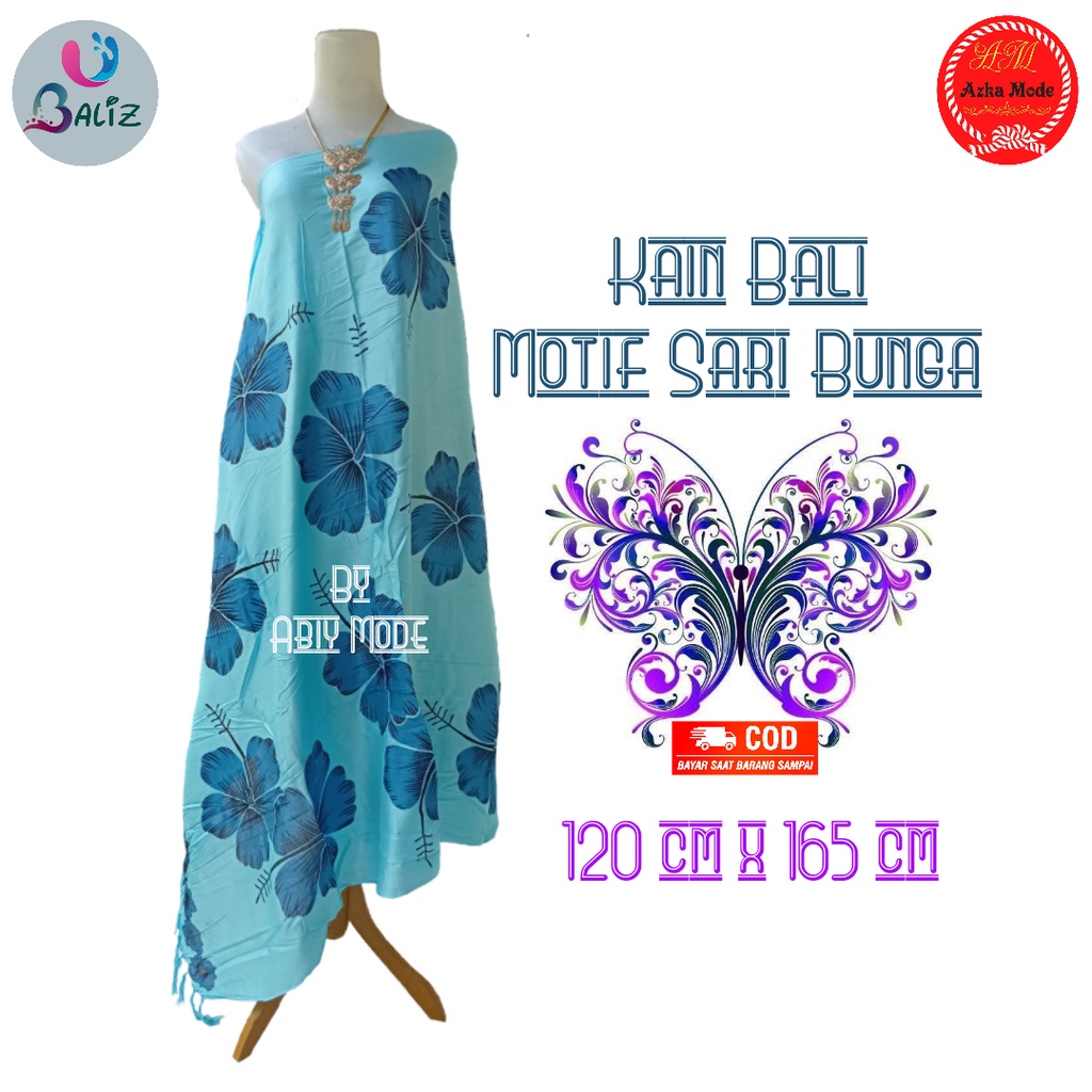 Kain Pantai Kain Bali Pantai - Kain Bali Motif New Sari Bunga Rumbai Standar - Sarung Pantai SEMBILAN MODE - Sarung Bali - Kain Pantai - Kain Katun Jepang - Kain Untuk Hiasan Dinding - Kain Untuk Plafon Mobil Truk Dan Mobil 3/4 Lainnya