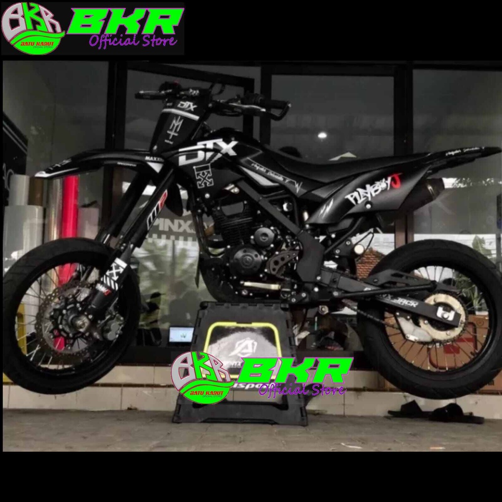 DECAL DTRACKER FULL BODY SIMPEL,SANGAR. VARIASI HITAM DOFF DAN GLOSSY,BISA TAMBAH NAMA,GANTI WARNA