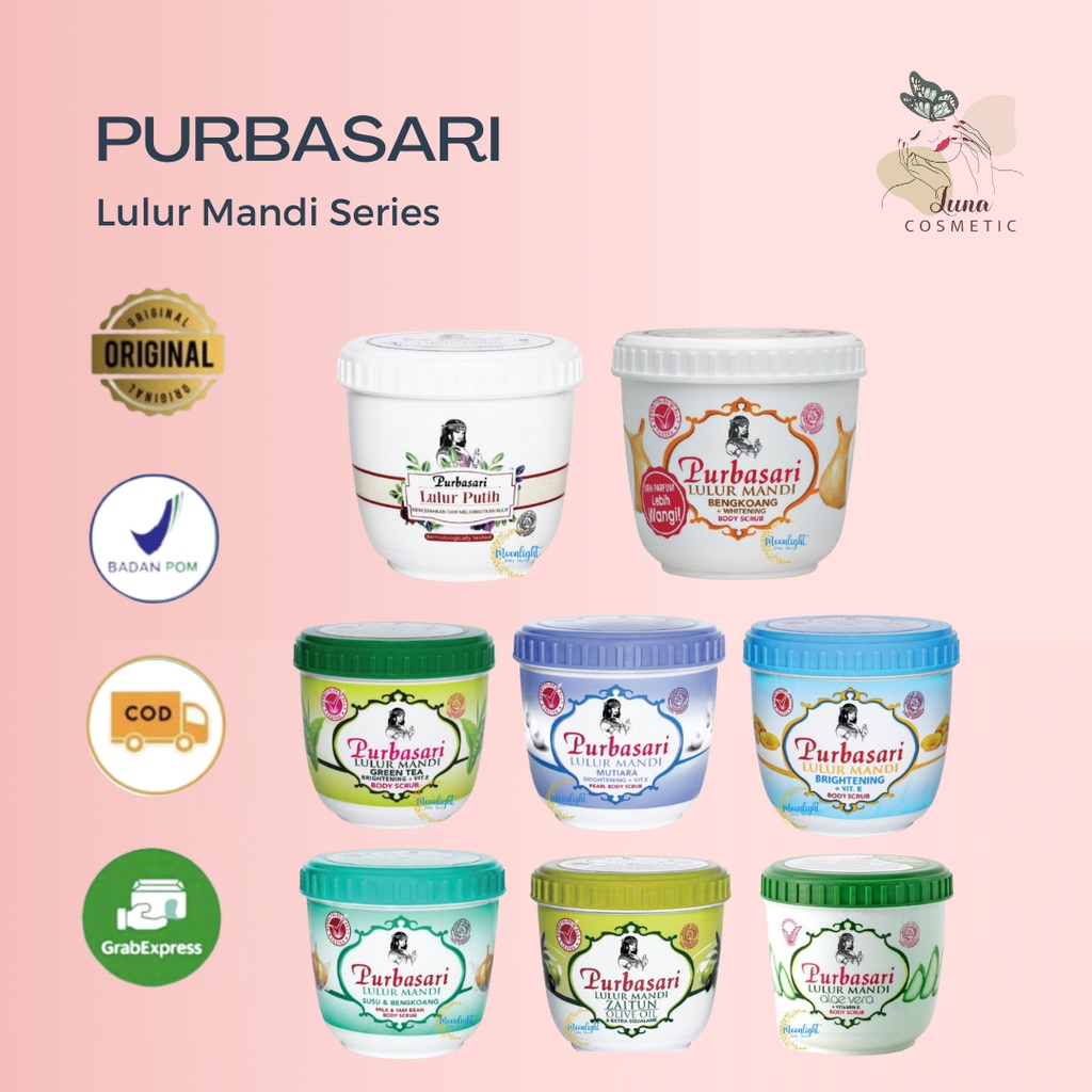 Purbasari Lulur Mandi 235gr Body Scrub | LulurMandi