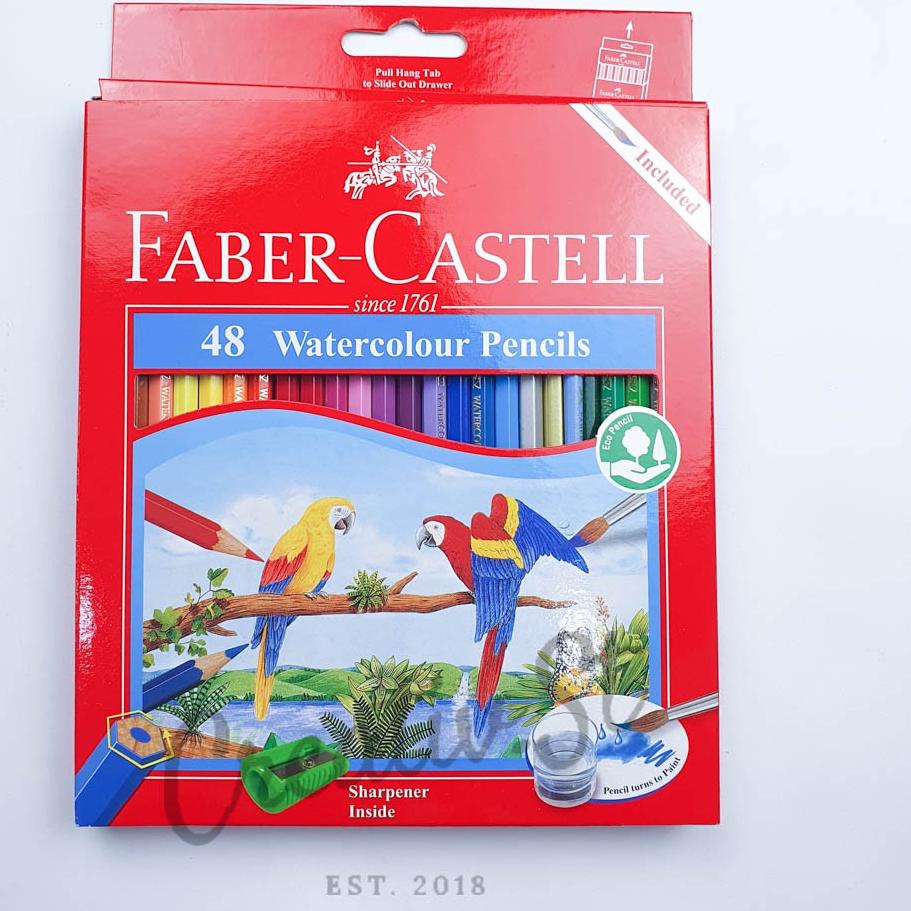 

ホン Faber Castell WaterColor 48 Pensil Warna Aquarelle Watercolour Water Color Baru