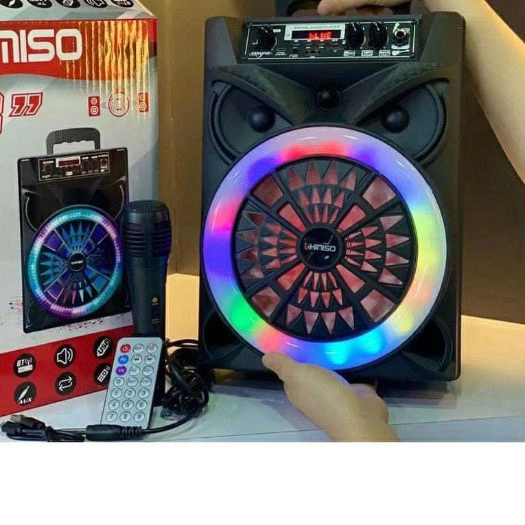 ➶ Speaker Bluetooth Karaoke KIMISO QS-834 8inch Free Microphone ♢