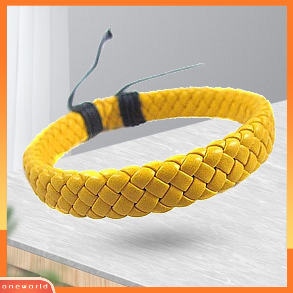 {oneworld} Gelang Tenun Handmade Hias Minimalis Tali Kuat Braided Wristband Untuk Outdoor