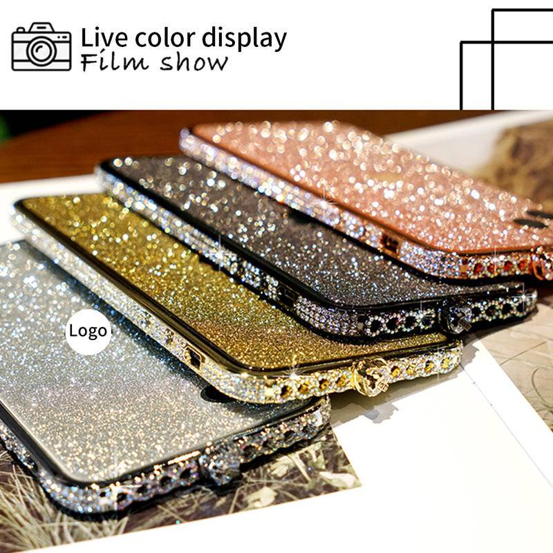 IPHONE Casing Ponsel Anak Perempuan Diamond Bumper Back Cover Pelindung Casing Untuk Iphone14 13 12 11 Pro MAX Plus