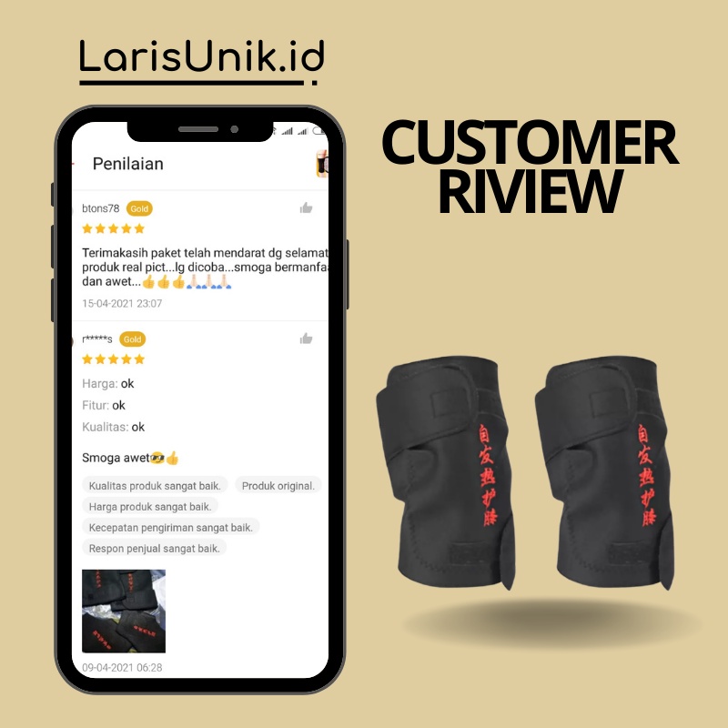 Terapi Lutut Pads Theraphy Original 1 Pasang Deker Lutut Alat Kesehatan Pelindung Lutut TAFFSPORT
