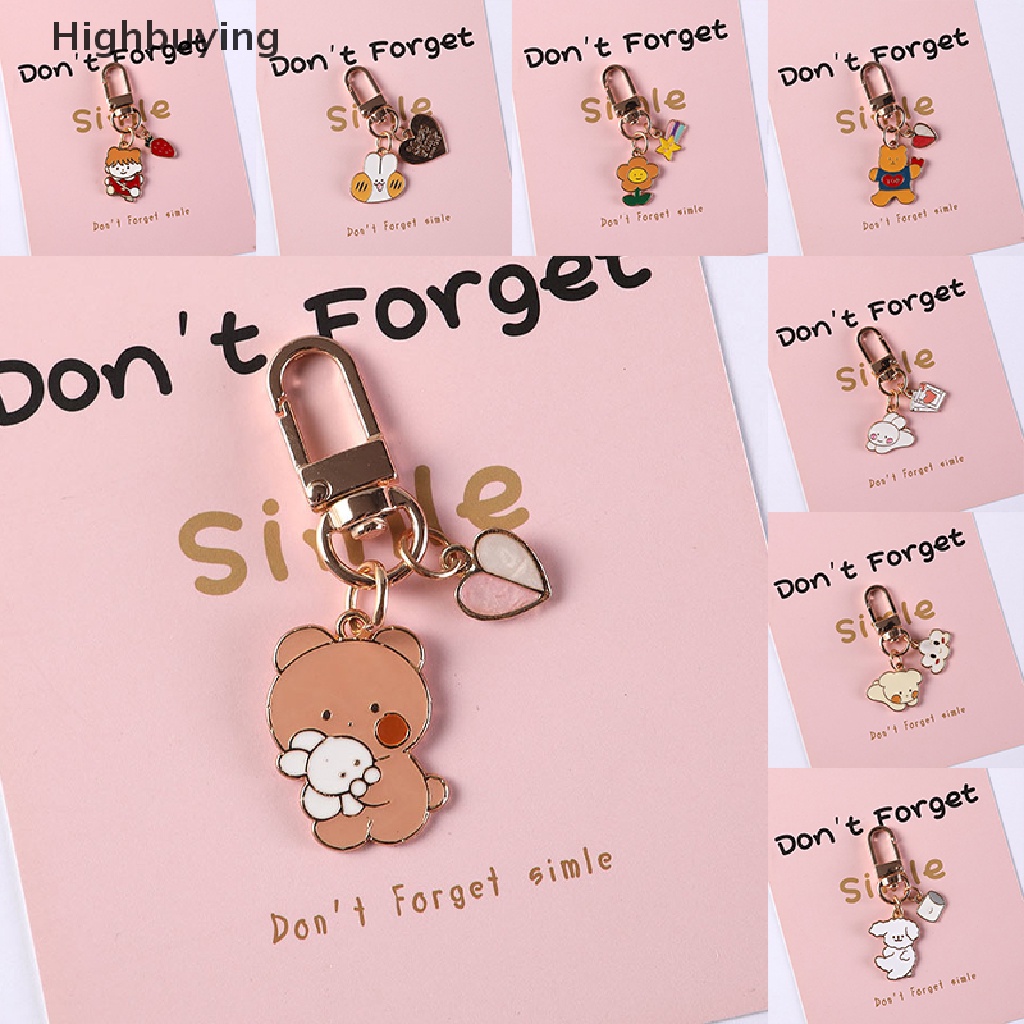 Hbid Gantungan Kunci Beruang Korea Boneka Liontin Kelinci Yang Indah Lucu Keyring Key Chain Jewelry Glory