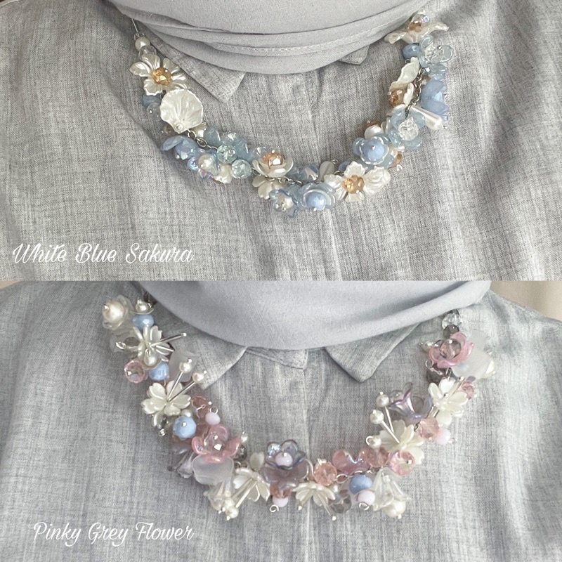 (FREE POUCH) | KALUNG CHOKER CRYSTAL BEADS / KALUNG KOREA/ KALUNG MUTIARA / KALUNG KRISTAL