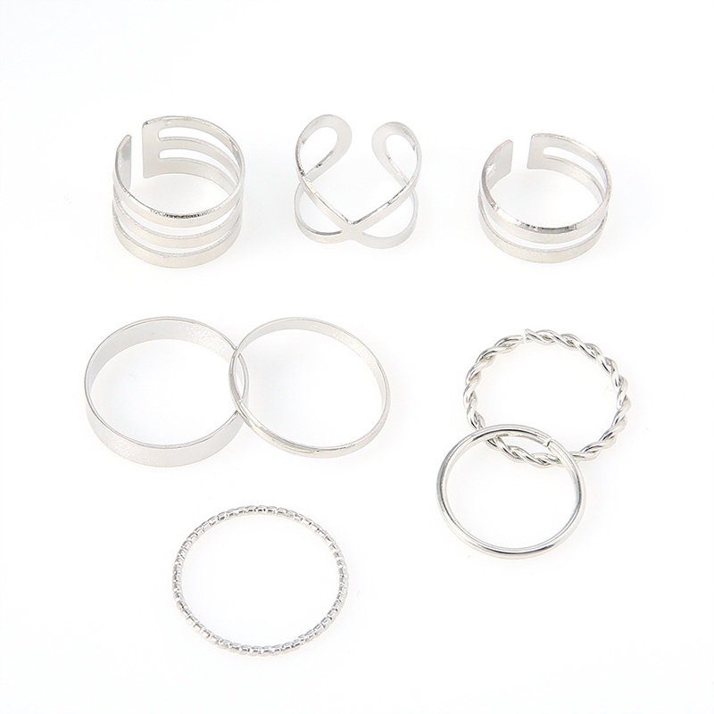 7PCS/COD✨Cincin N1ke gaya Korea Untuk Pria Dan Wanita TN-30（8pcs）