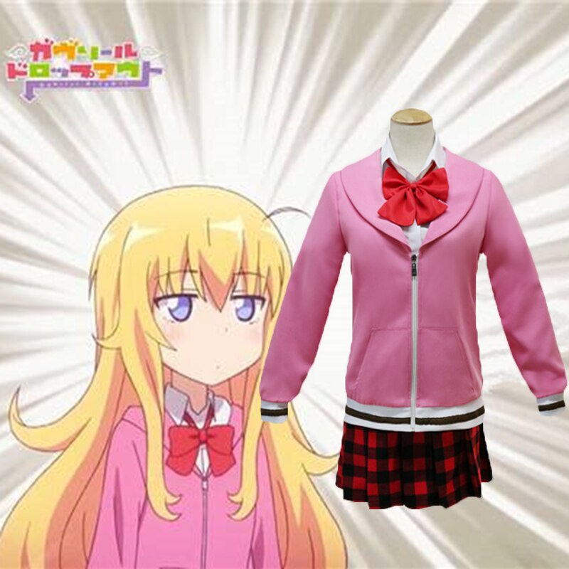 COSPLAY Anime Gabriel DropOut Tenma Gabriel White COS Cosplay Pesta Halloween Seragam Kasual