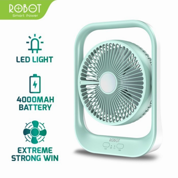 Robot RT-BF13 Fan Portable Emergency - Kipas Robot RT BF13 Fan and Led Original