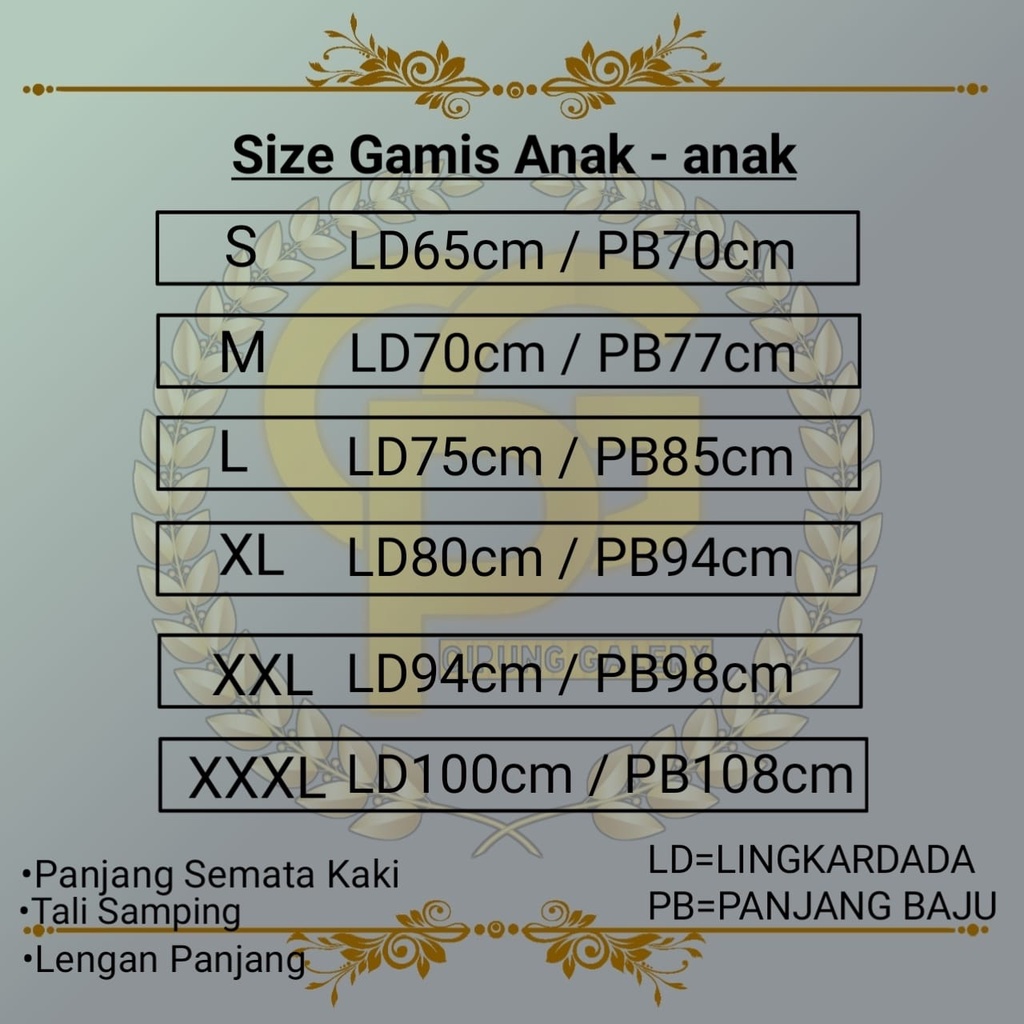 BATIK ANAK 2-15 TAHUN HIJAU SAGE WARDAH