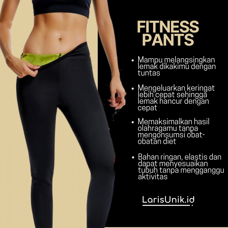 Celana Pembakar Lemak Model Panjang Long Pant Hot Shaper Celana Pelangsing Perut