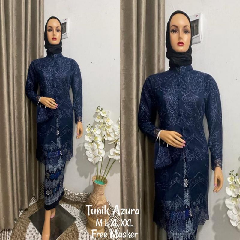 Kebaya Tulle Tunik Kancing / Kebaya Modren Kartini / Kebaya Tulle Modern /Kebaya Tunik Busui / Kebaya Wisuda / Kebaya Pesta / Kebaya Modern