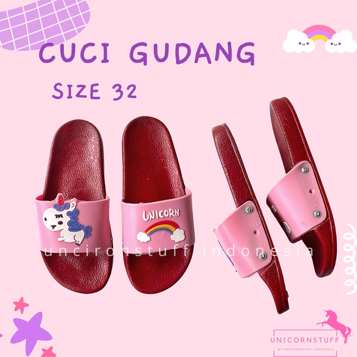 SALE SANDAL UNICORN ANAK DEWASA CUCI GUDANG