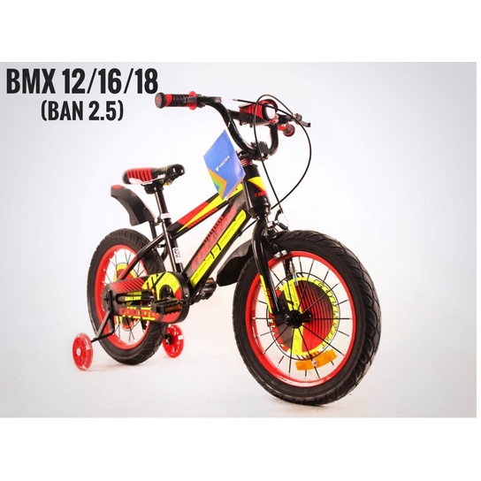 Sepeda Anak Kids Umur 4-8 Tahun Bmx 16"-18" Collins Velk Modif Set Music Lampu Botol Botle Air Minum