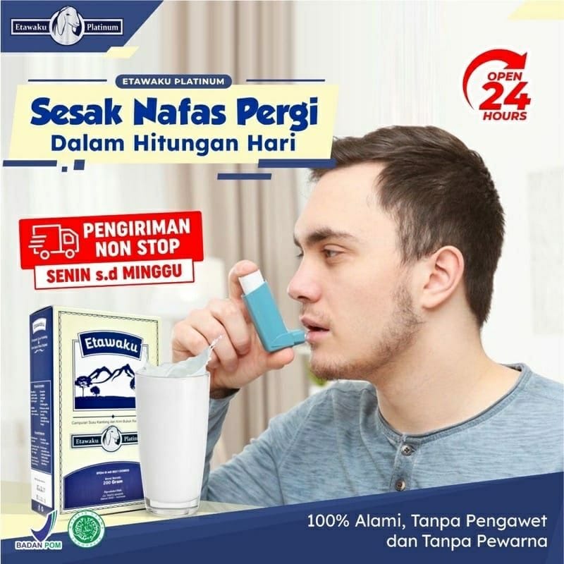 

SUSU KAMBING ETAWAKU PLATINUM 200 GRAM ORIGINAL BAIK UNTUK PARU PARU PERNAPASAN ASTHMA SESAK NAPAS
