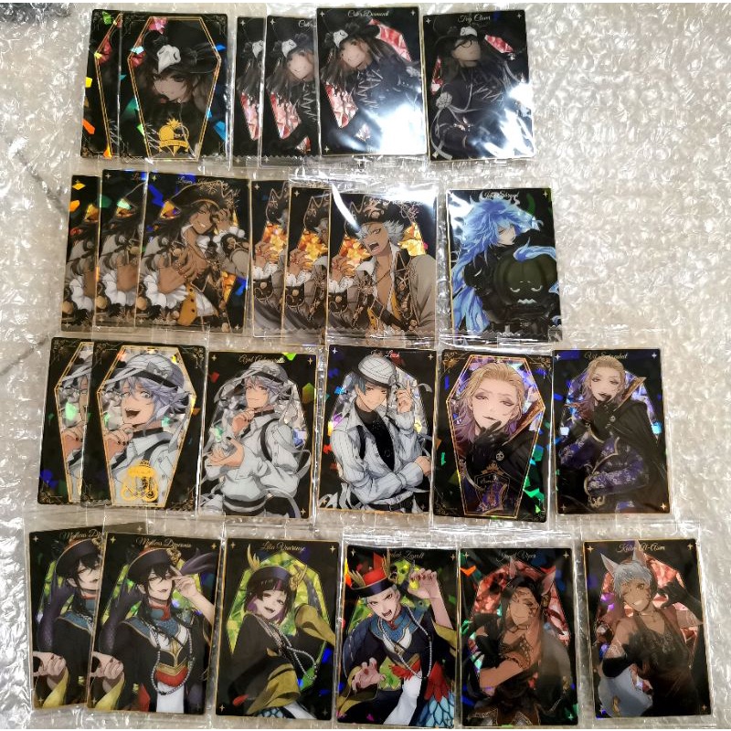 Disney Twisted Wonderland Halloween Card - Riddle Malleus Leona Vil Kalim Idia