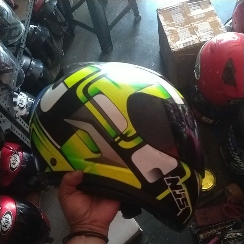 helm njs shadow bekas/seken/second/preloved