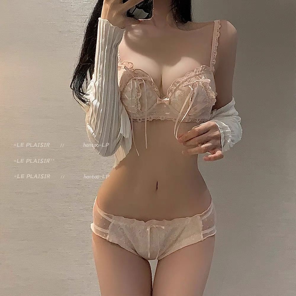 Jepang murni manis tidak ada cincin baja bra anti-kendur mengencangkan seluruh bra dada kecil mengum
