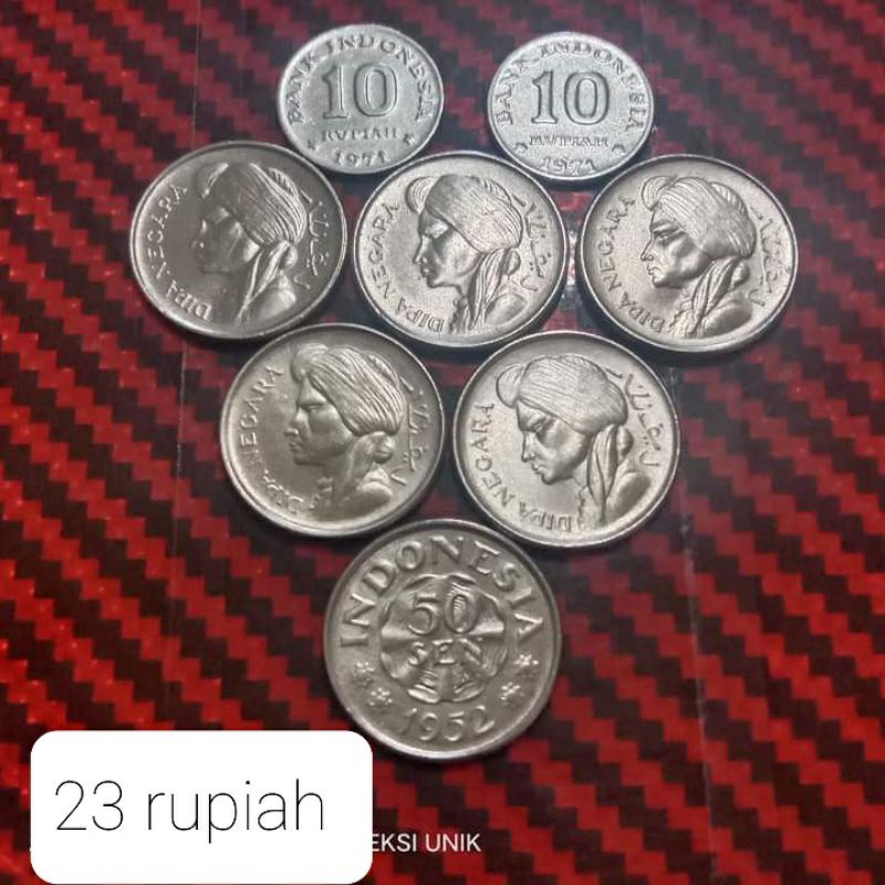 uang kuno koin 23 rupiah asli murah