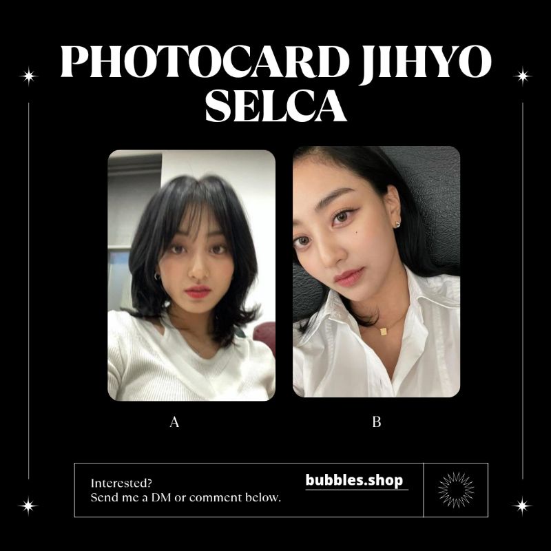 PHOTOCARD UNOFFICIAL JIHYO TWICE SELCA