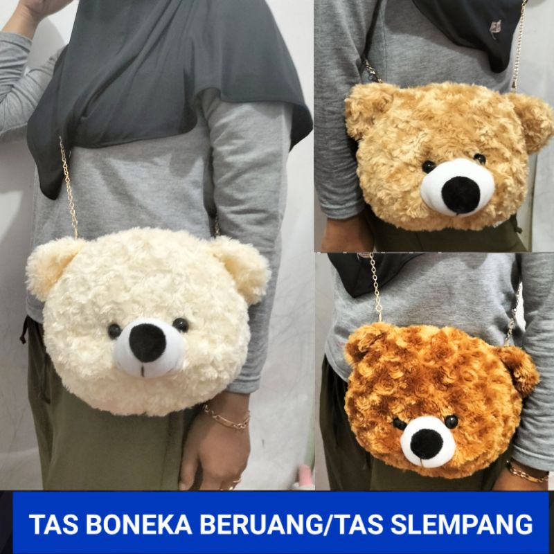 tas boneka beruang slempang.tas anak/ dewasa