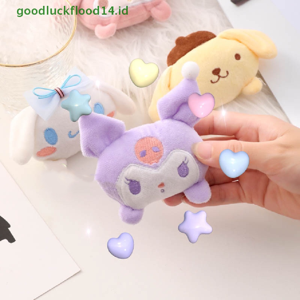 [GOOGFOUR] Lucu Sanrio Kartun Boneka Mainan Bros Mewah Bentuk Lucu Lembut Lencana Aksesoris Dekorasi Rumah Kartun Tas Pin Ransel Liontin Dekorasi Hadiah [TOP]