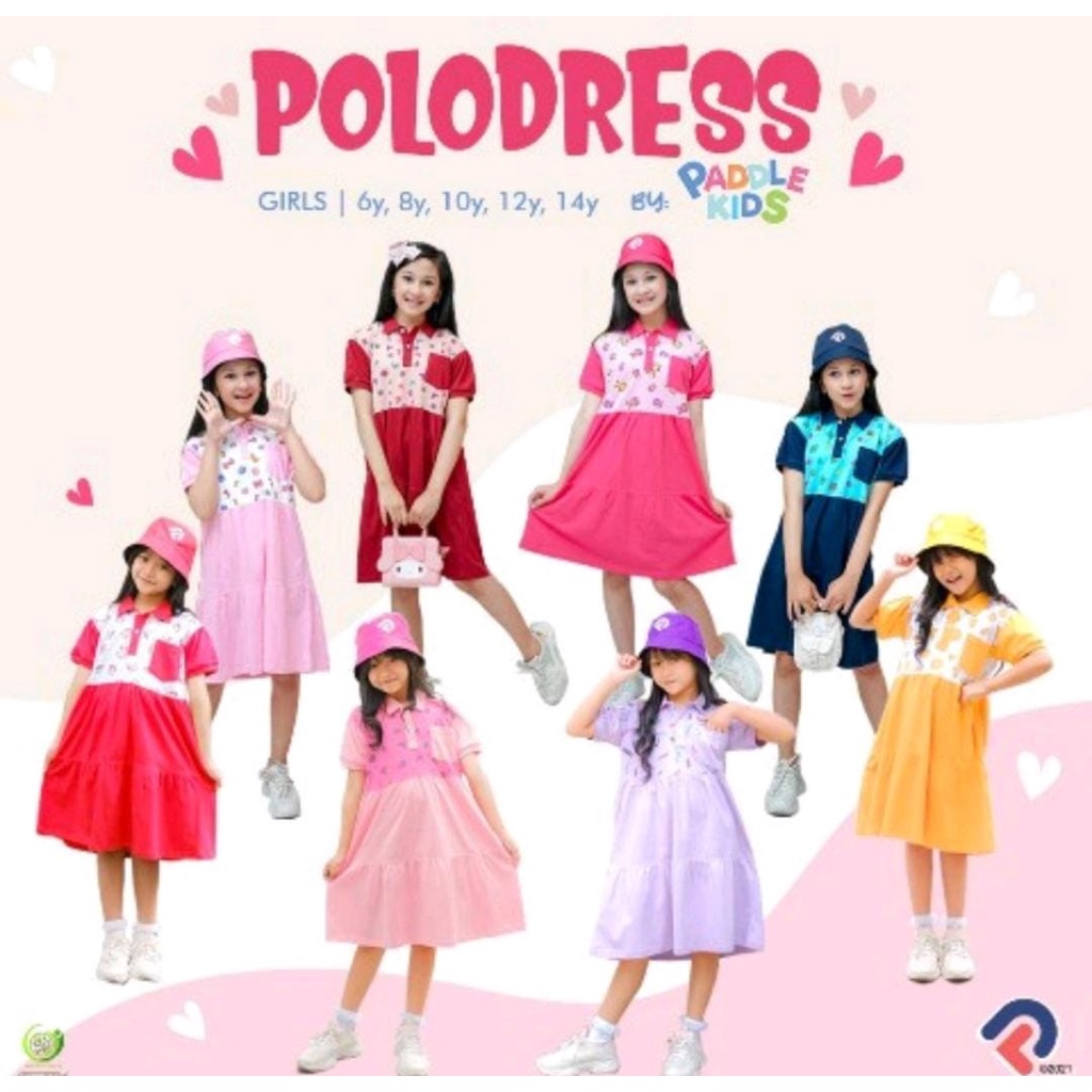 PADDLE KIDS POLODRESS JUNIOR DRESS ANAK USIA 6THN S.D 14THN