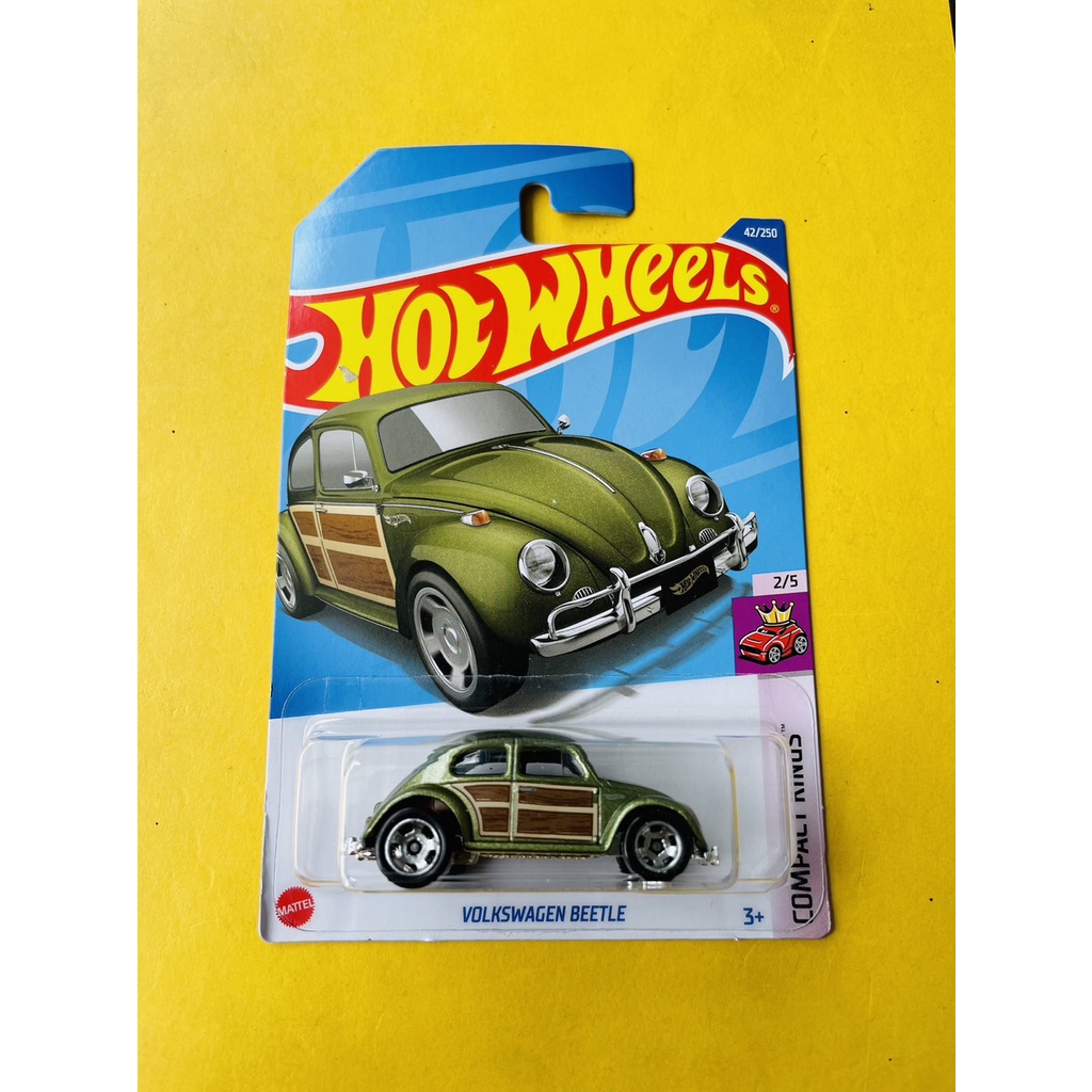 HOTWHEELS HOT WHEELS VOLKSWAGEN BEETLE HIJAU COMPACT KINGS LOT G 2022 DIECAST MINIATUR MOBIL MAINAN 