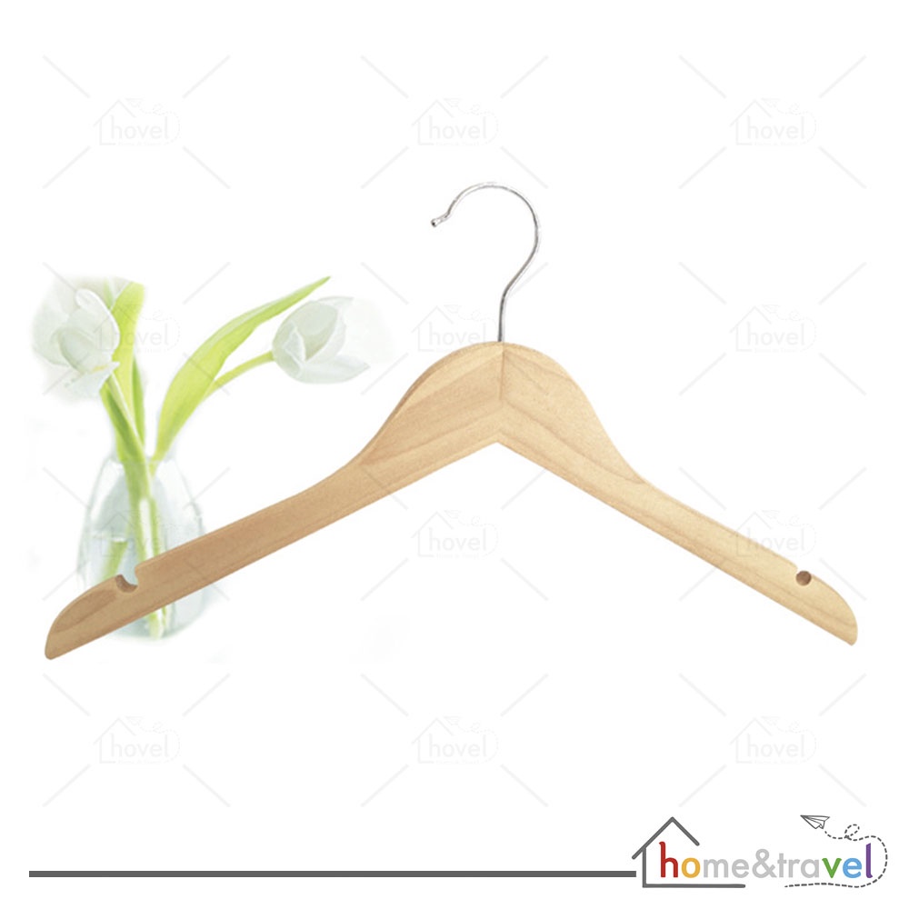 HOVELSHOP Hanger Kayu Premium Gantungan Baju Kayu Bagus Kuat