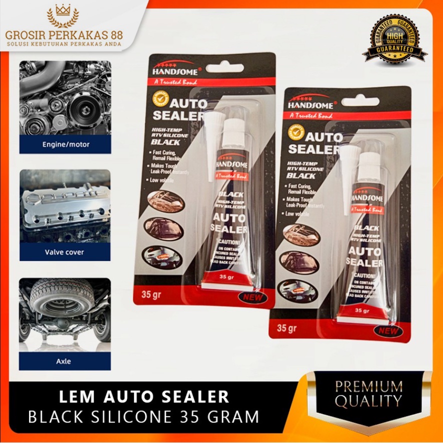 Lem Sealant Gasket Auto Sealer Hitam Dextone 30 ml