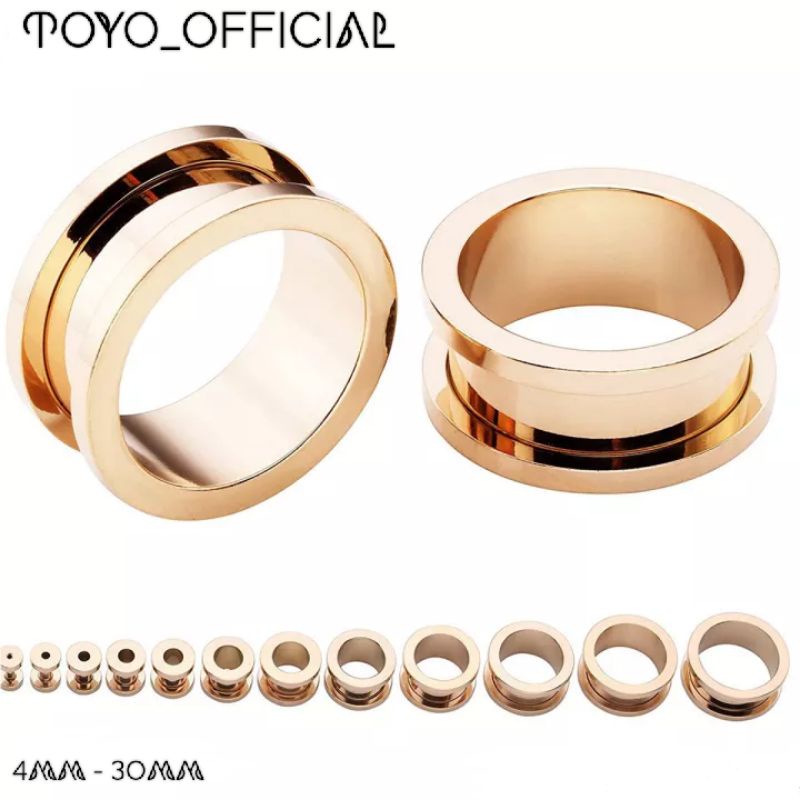 pirsing telinga titanium/persing plug besi/Persing telinga/piercing plug/expander telinga