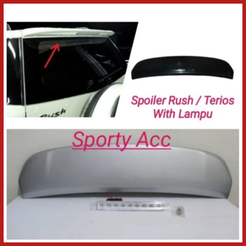 Spoiler Sayap Mobil Rush Terios 2004-2017 + Lampu Rem