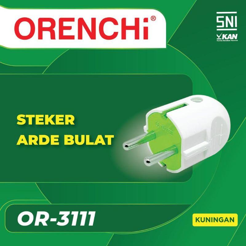 Steker Arde bulat Orenchi OR-3111 Colokan Listrik OR3111