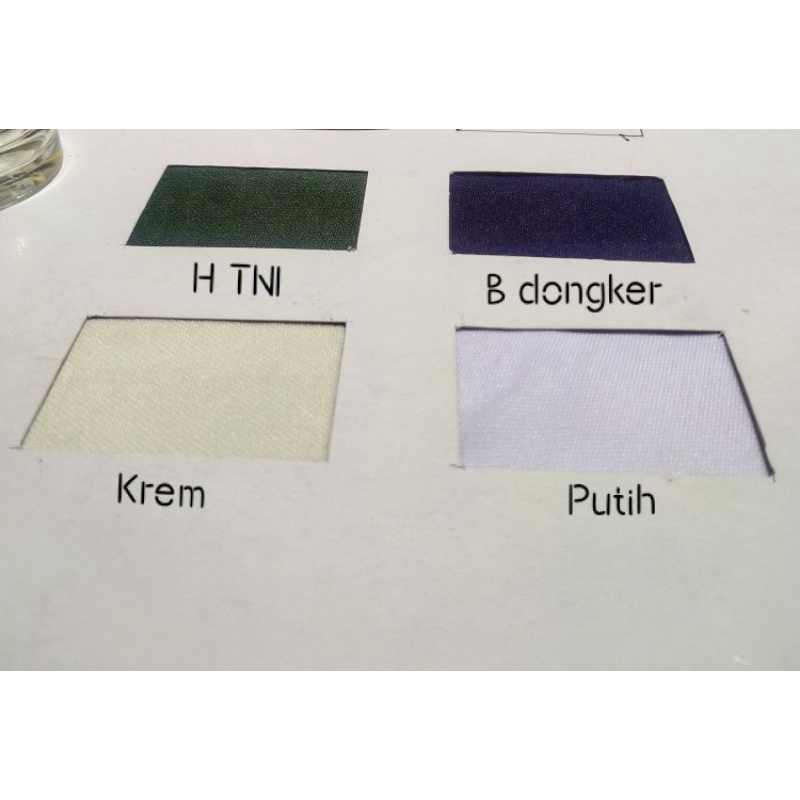 Kain Lotto 1kg Hijau TNI Biru Dongker Krem Putih All Varian Warna Bahan Pakaian Kain Lotto Banyak Wa