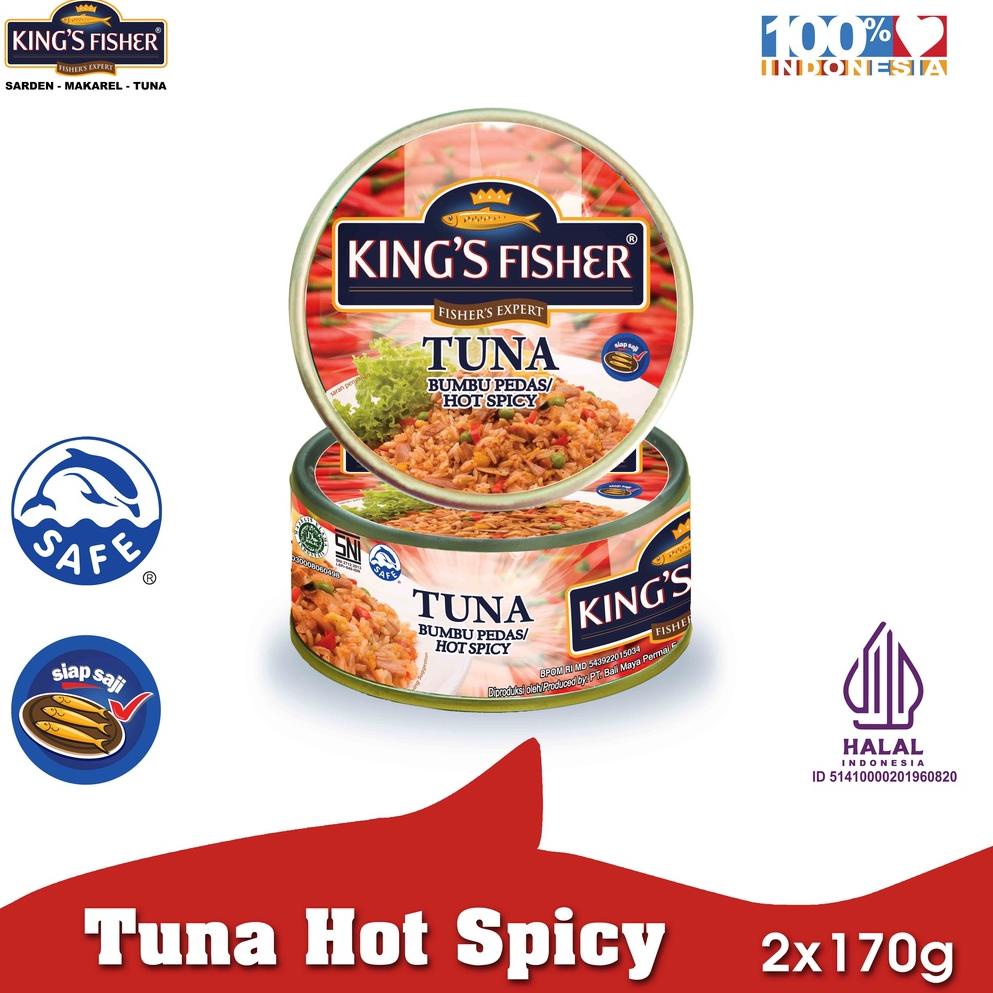 

Star 8.8 King's Fisher Paket 2 Pcs Tuna Canned Hot Spicy Daging Tuna Makanan Kaleng 170 gr