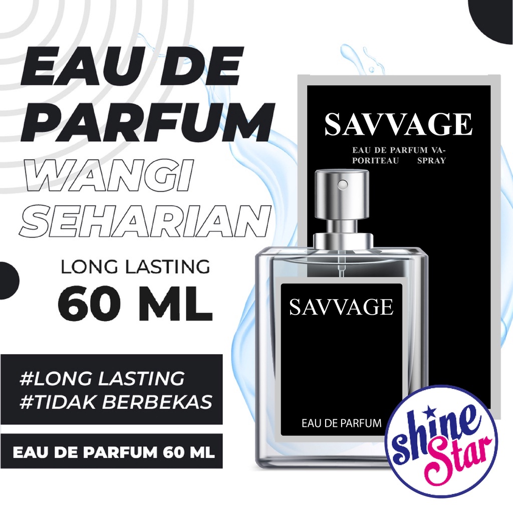 SHINE STAR - PARFUM 60ML / PARFUM PRIA PREMIUM BEST SELLER / PARFUM WANITA WANGI TAHAN LAMA