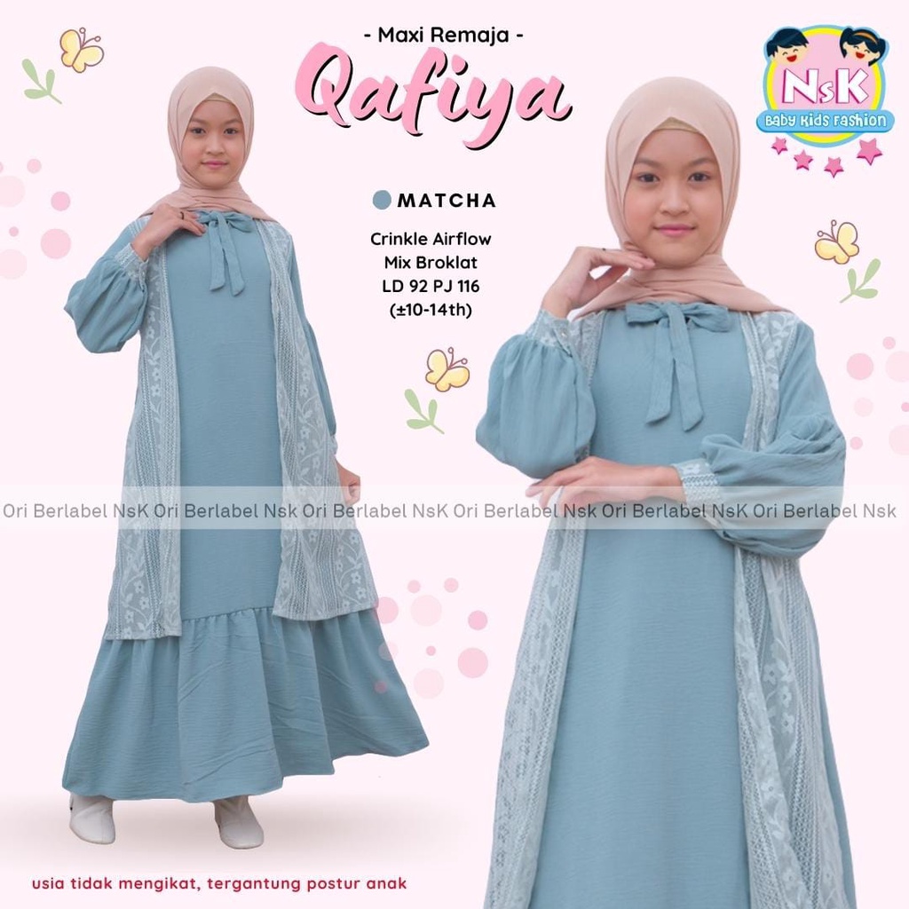 Baju Gamis Anak Remaja Tanggung Perempuan Muslim Maxy Remaja