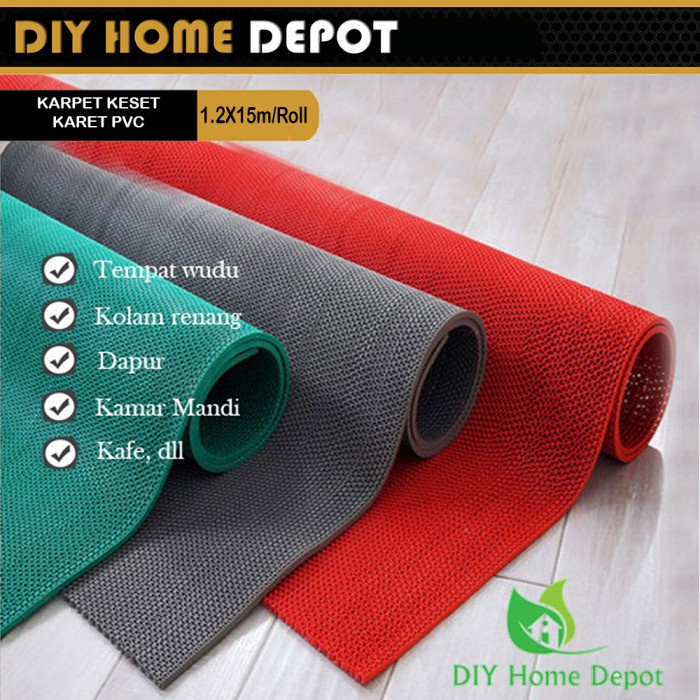 Slip Keset Karpet Pvc Jaring Karpet Kamar Mandi Smat Karpet Masjid