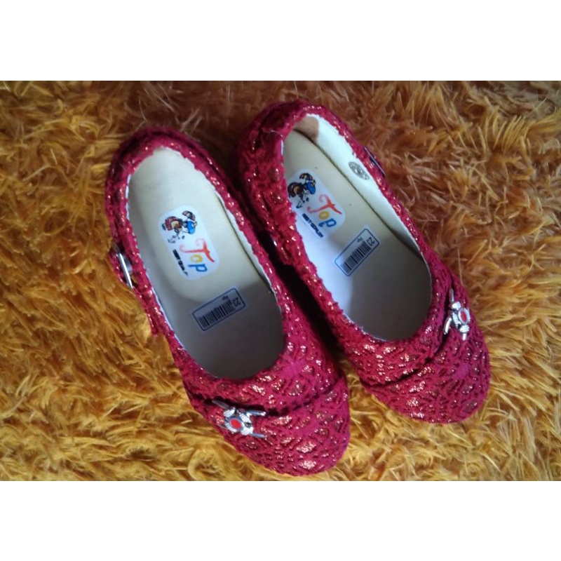 Sepatu Anak Perempuan Flat Shoes Brukat