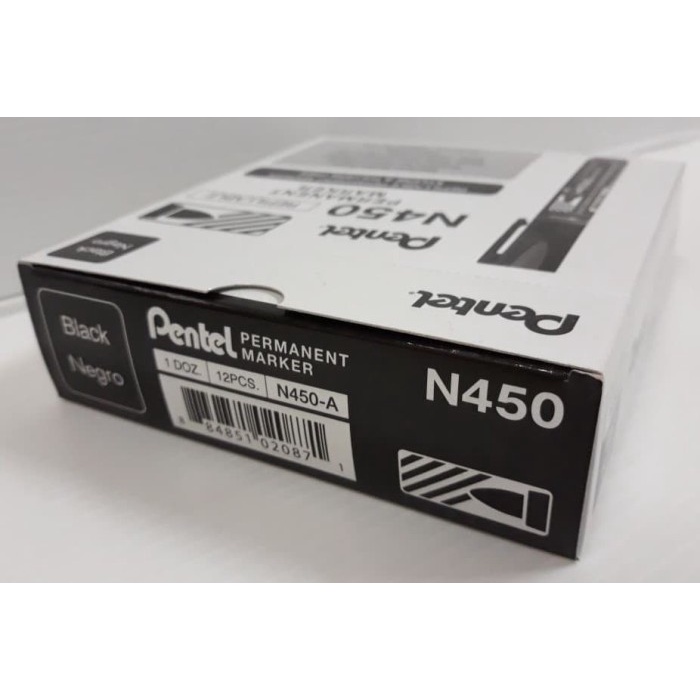 

Terlaris ✨ -Spidol Pentel Permanent Marker N450 - Hitam (Pack 12 Pcs)- 2.1.23