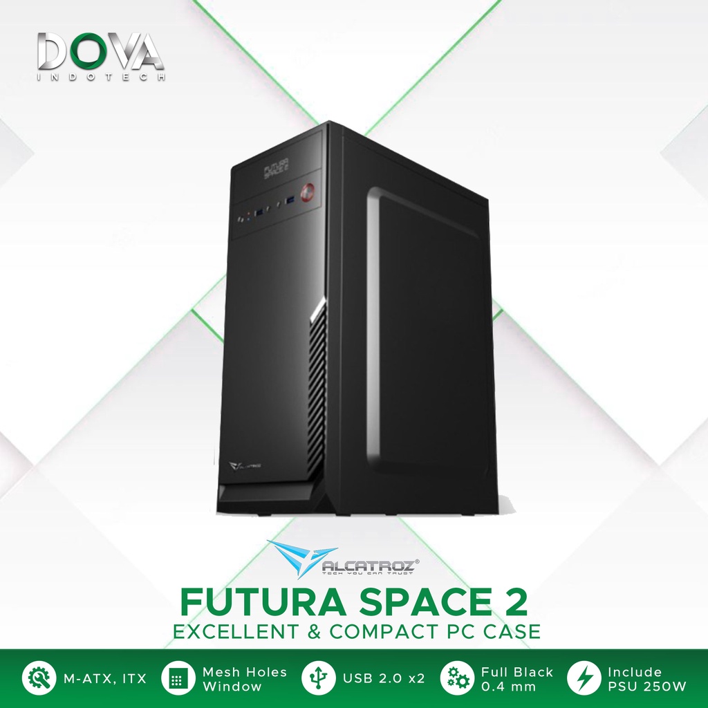 Alcatroz Futura Space 2 Full ATX & Micro ATX PC Case