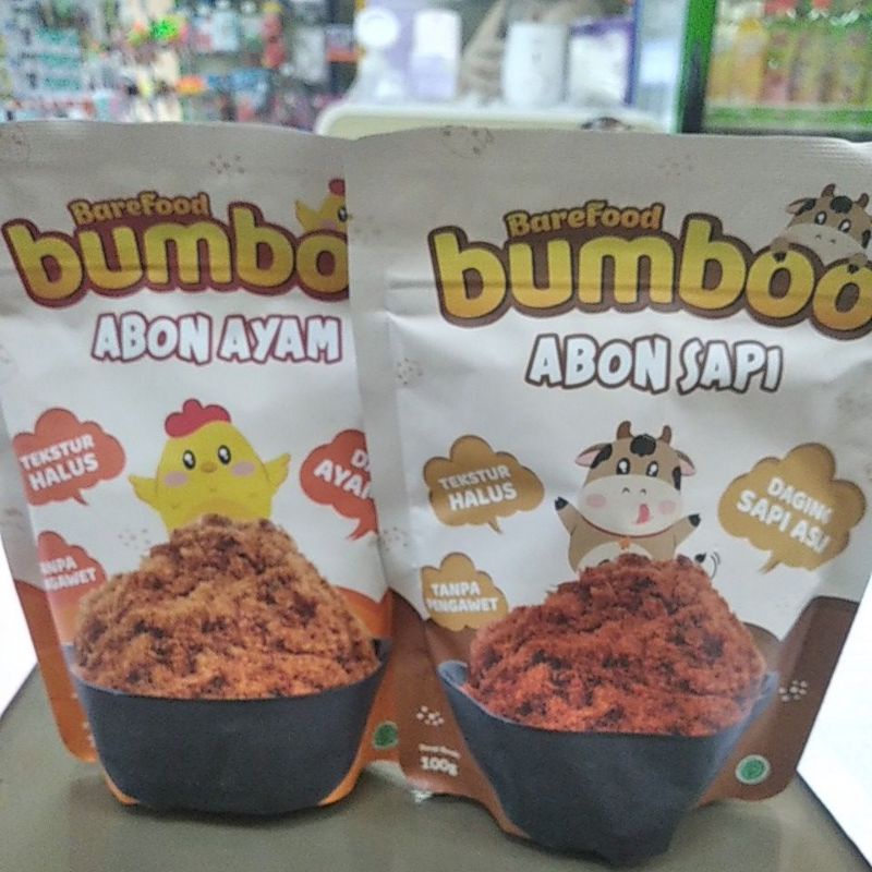 

bumboo Barefood abon Ayam dan Sapi 90g